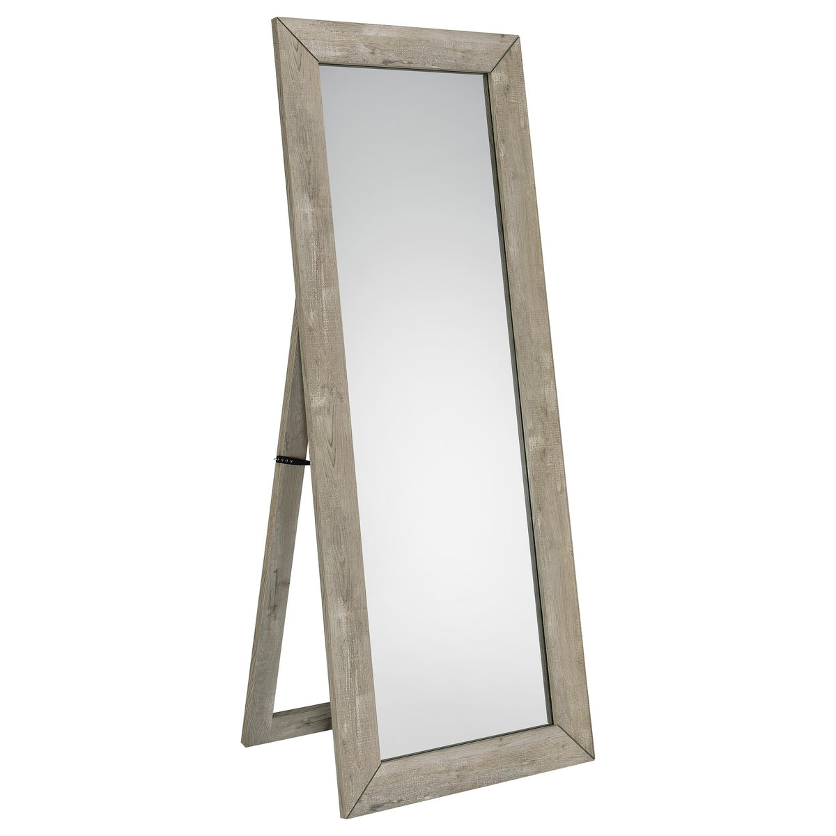 Andropov Grey Washed Oak Full Length Mirror: Modern Floor Standing Mirror in Grey Washed Oak Finish with Shatterproof Glass and Durable Engineered Wood Frame, 72' H x 27.75' W