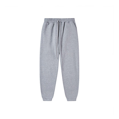 Autumn And Winter Fleece-lined Thick Hooded Solid Color Sweatpants Hoodie