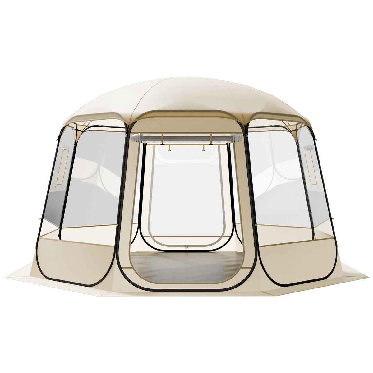Pop up Bubble Tent, 12 x 11.1 ft Waterproof & UV-Resistant, Clear Camping Tent Shelter, Outdoor Garden Dome Igloo Tents with Windows, 540° Panoramic View, for 10-12 Persons Patio Backyard