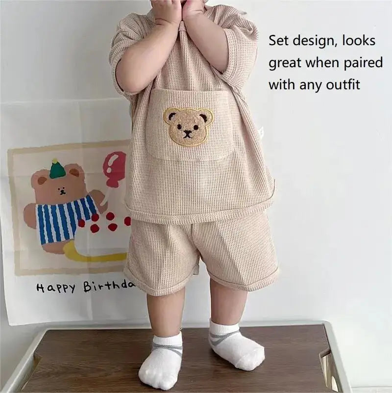 Bear Waffle Toddler Set - Eloy Royal