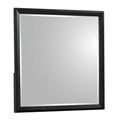 HOUSTON Modern Bedroom Mirror in Black Finish with Large Reflective Surface, Contemporary Rectangular Mirror for Dresser - Dresser not included
