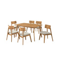 Dining Table Room Engineered Wood Mid-Century Modern