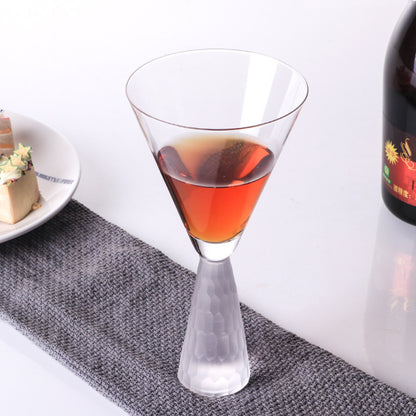 Creative Electroplated Golden Red Wine Glass Model Room Cocktail