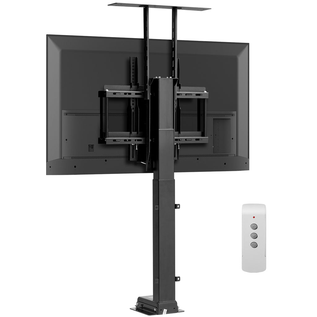Motorized TV Lift Stand, 132 lbs max Load Adjustable TV Lift Stand Mount Bracket, Vertical Electric TV Bracket with Remote Control, for 32-55 in (Not in Cabinet) / 32 - 50 in (in Cabinet) TVs