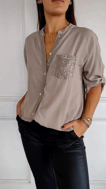 Commute Style Women's Summer Long-sleeve Casual Fashion Shirt