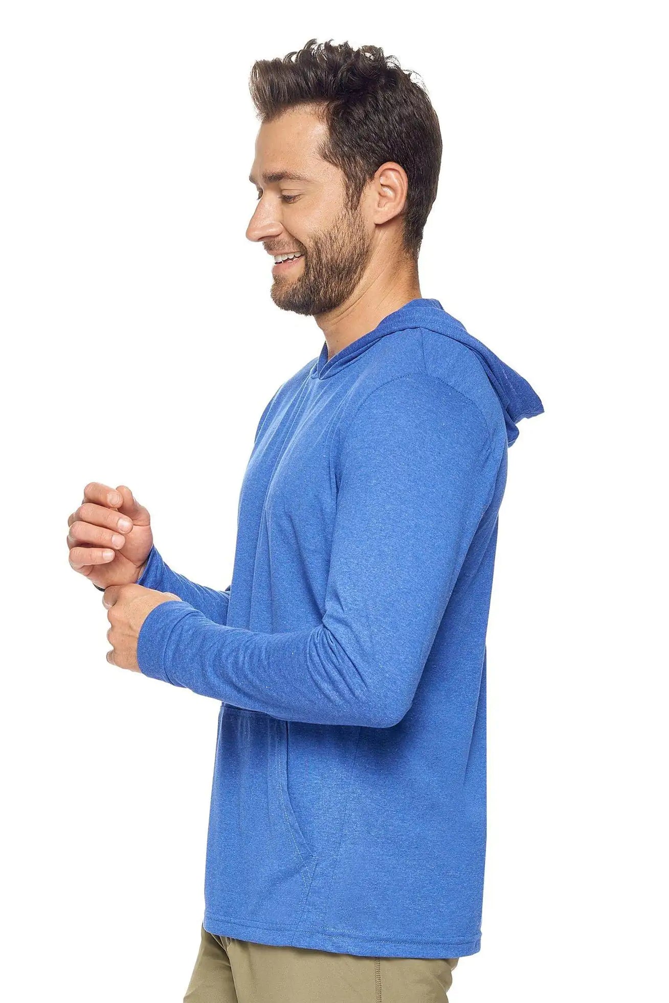 Men's Performance Heather Hoodie Shirt