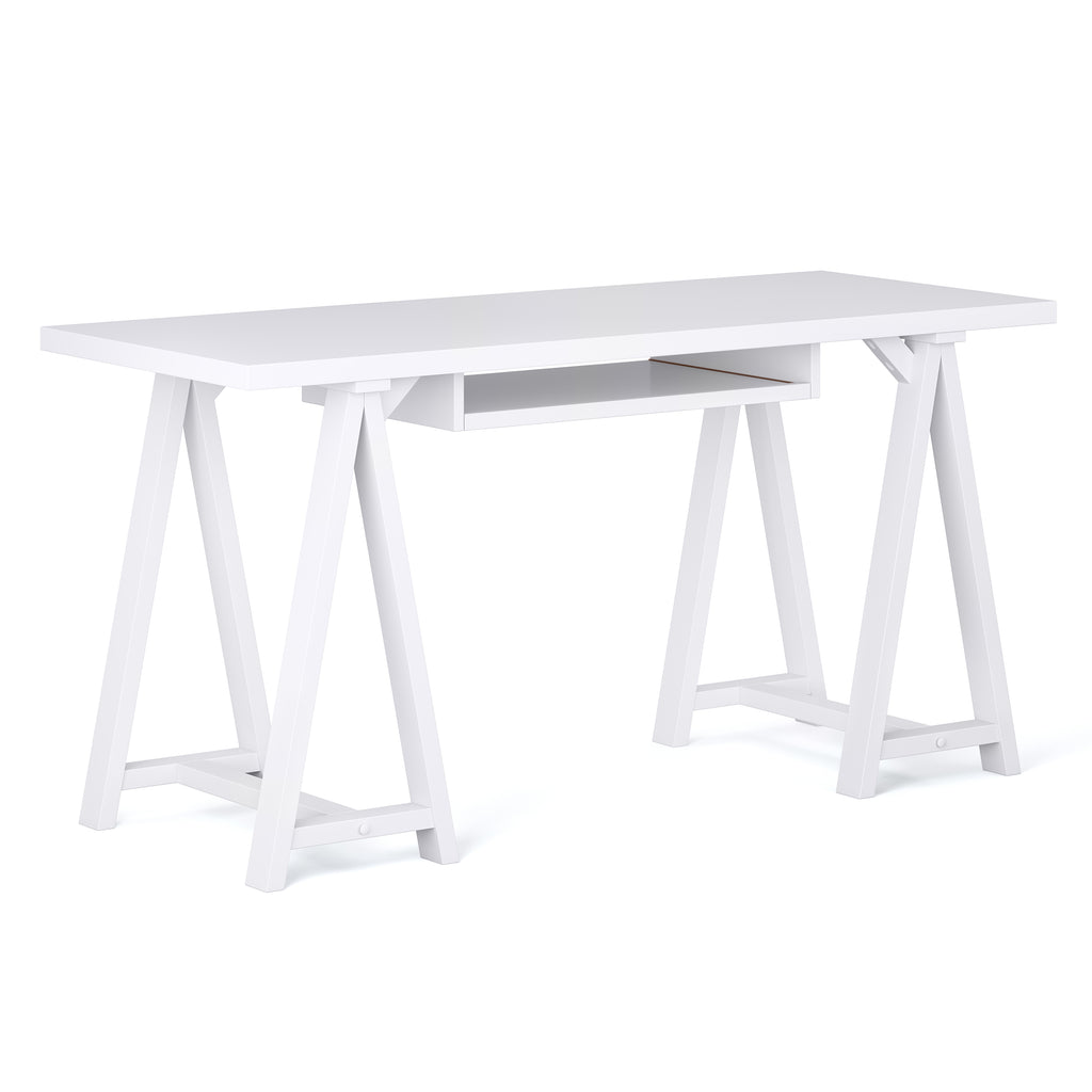 Spokane SOLID WOOD Desk in White