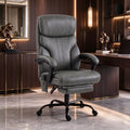 High Back Reclining Office Chair with Footrest, Ergonomic Desk Chair with High Density Resilience Foam Cushion & Silent Rolling Casters for Home Office(Only 1pcs Office Chair)