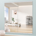 Home Gym Mirror 71'x32'(Each)-2 PCS Large Full Body Mirror for Yoga, Large Wall Mirror Full Length for Fitness, Garage, Dance Studio, 0.16in Tempered Glass Frameless Mirror