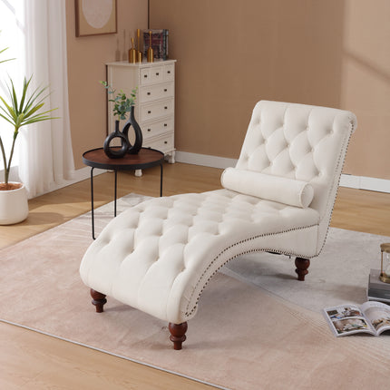 Classical Velvet Recliner Chair with Button Tufting & Silver Nailhead Trim - Vintage Style Lounge Armchair with Solid Wood Frame for Living Room, Study, Bedroom