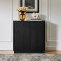 Floor-standing cabinet, sideboard, freestanding self-service locker, with an embedded design, featuring two cabinet doors and adjustable shelves. Suitable for living rooms, entryways, and hallways.