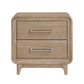 Nightstands Bedroom Engineered Wood Natural Set of 2