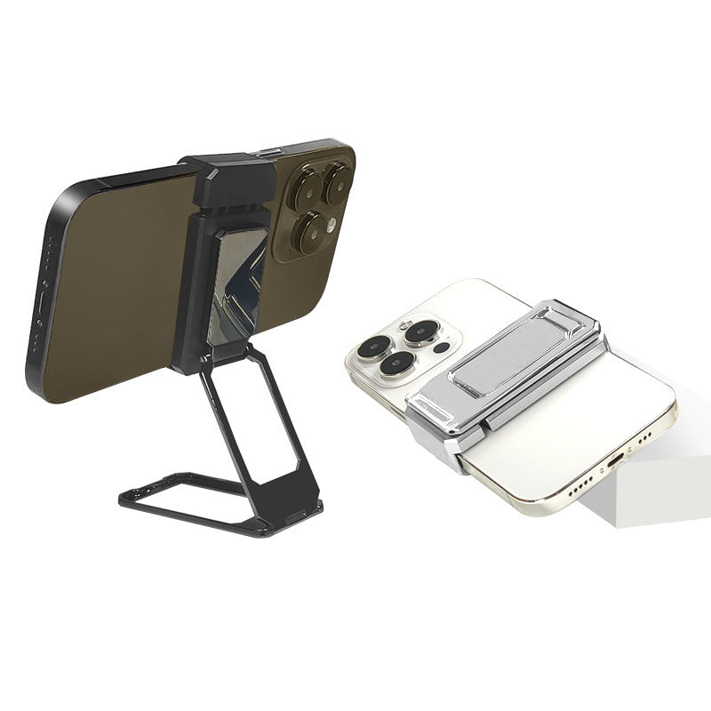 Back Splint Double Ring Square Mobile Phone Bracket Magnetic Metal - Eloy Royal