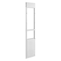 Dog Door for Sliding Glass Door, 75 7/8' to 80 11/16' Adjustable Height, Aluminum Alloy Frame with 3-Layer Flap and Rotating Hinge, for Extra Large-Sized Dogs, Sliding Glass Pet Doors for Renter