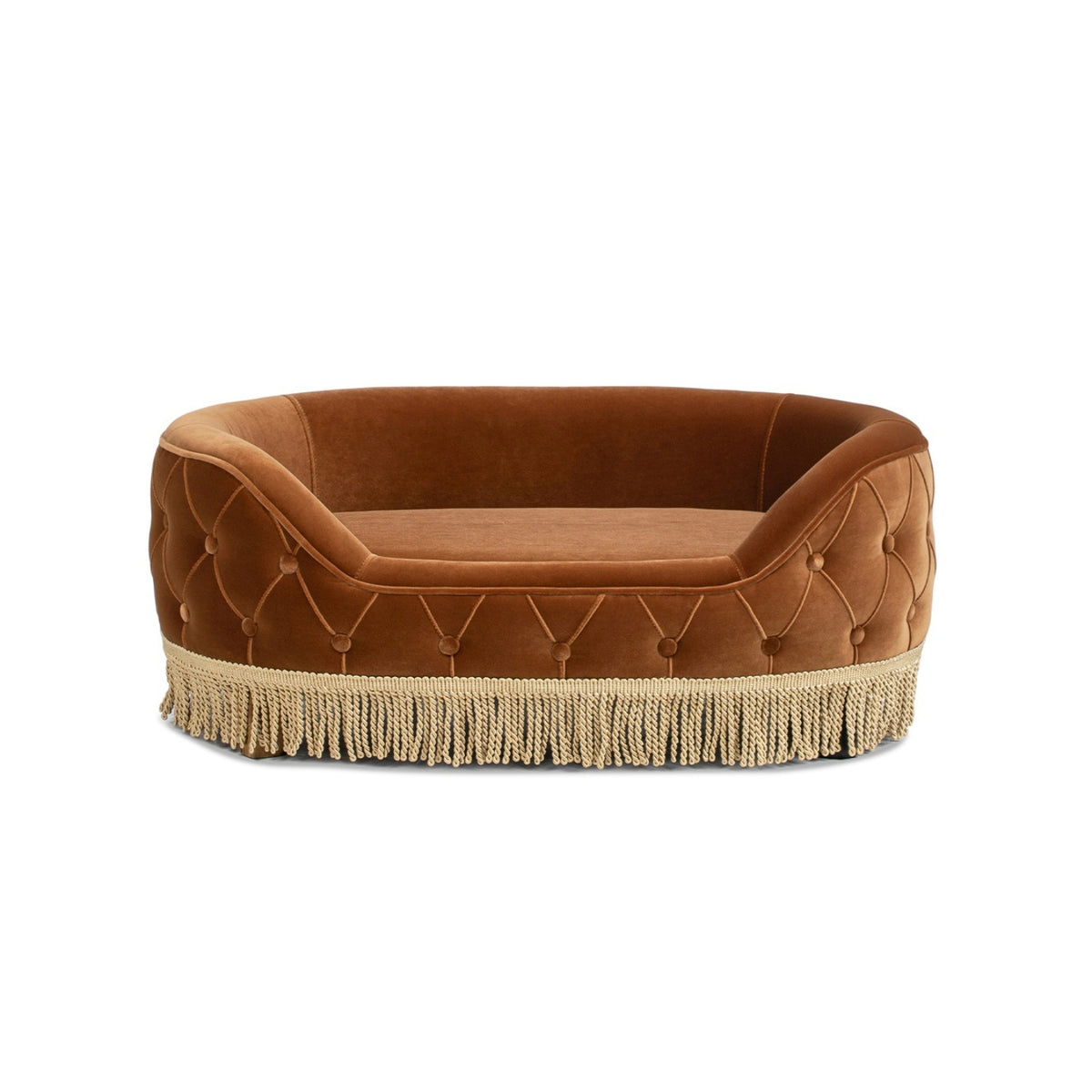 Monroe 33' Dog Sofa Bed, Medium, Burnt Orange Performance Velvet