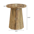 Wooden Coffee Table,Small End Table,Side Table,Round Reading Table - Eloy Royal