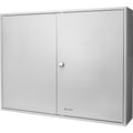 Steel Key Cabinet with Key Lock and White Tags for Secure Storage, Gray, 480 Keys Capacity