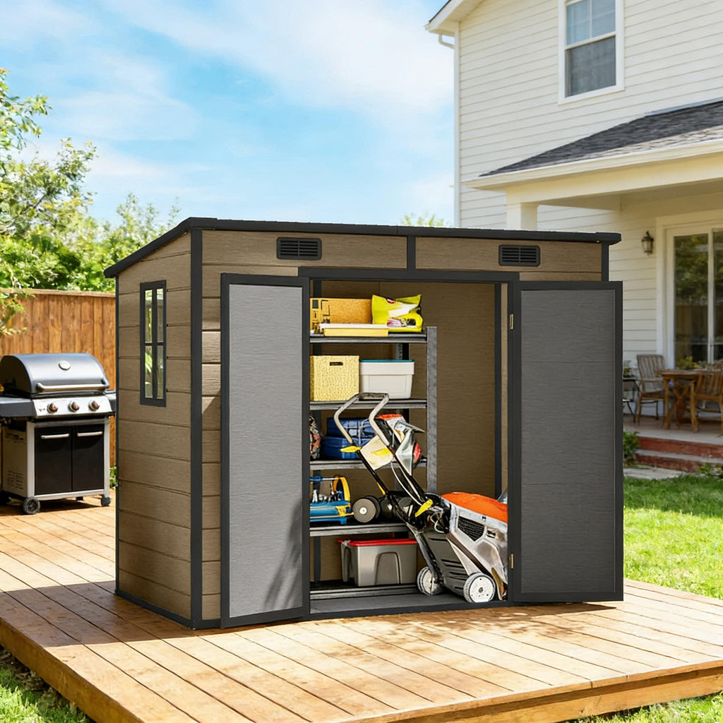Backyard Storage Shed,Outdoor Storage Shed,Spacious Lawn Shed