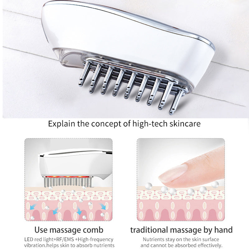 Head  LED Red Light Scalp Massage Electric Comb