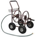 Expressions Metal Hose Reel Cart with Wheels - Heavy Duty Hose Caddie - 250 Ft Hose Capacity