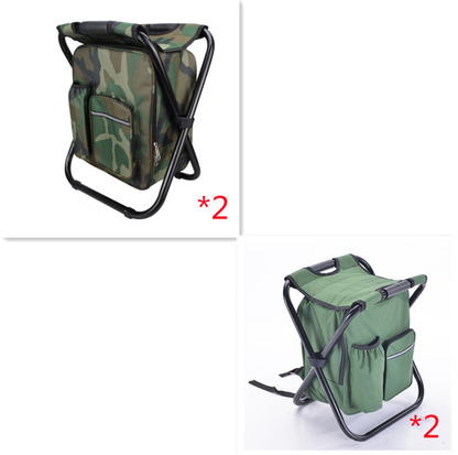 Multifunction Outdoor Folding Chair Ice Cooler Picnic Bags Camping Fishing Stool Backpacking Hunting Rest Chair - Eloy Royal