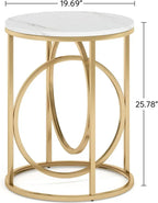 Round Coffee Table,Stylish Sofa Table,Elegant Side Table - Eloy Royal