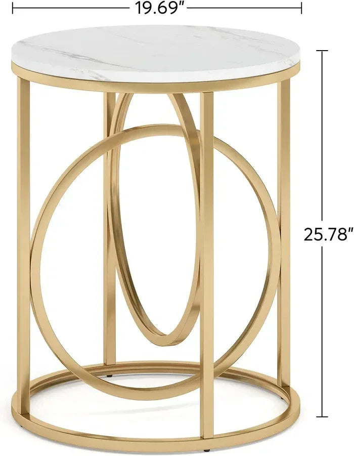 Round Coffee Table,Stylish Sofa Table,Elegant Side Table - Eloy Royal