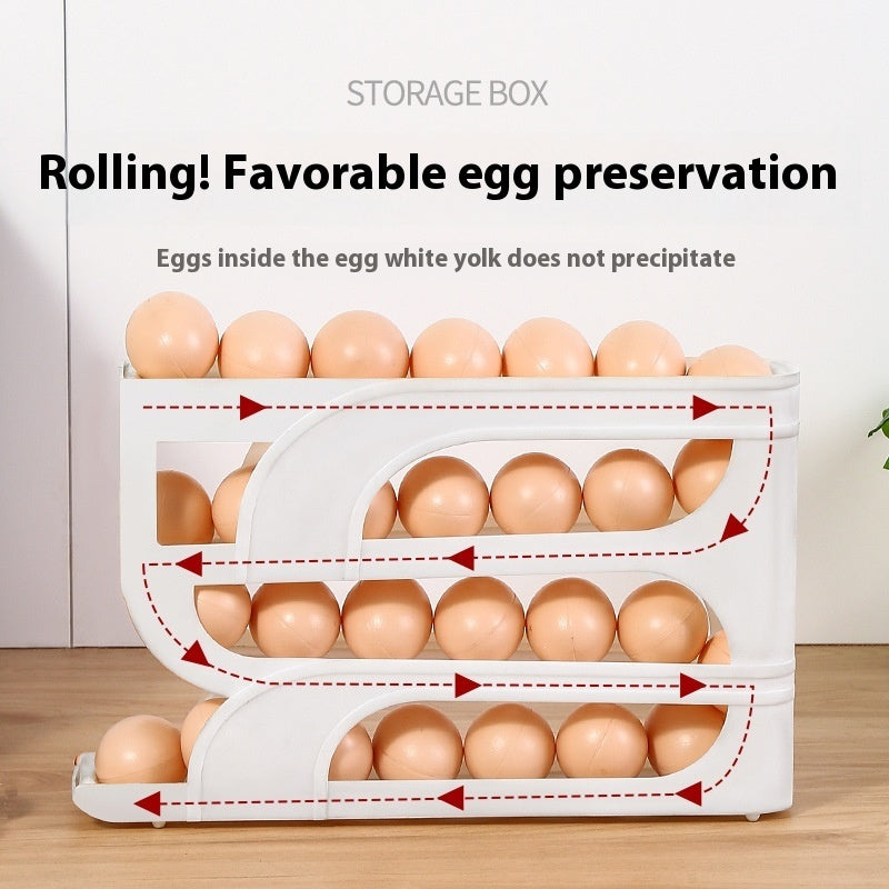 Refrigerator Door Four-layer Slide Egg Storage Box - Eloy Royal