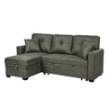 Sleeper Sofa, Sectional with Pull-Out Bed, Reversible Chaise, Storage Sectional, Foil Fabric, Small Space Solution, Convertible Sofa Bed