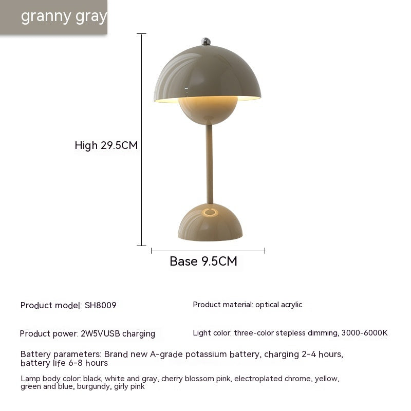 Rechargeable Bud Atmosphere Table Lamp Bedside Decorative Lamp - Eloy Royal