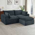 Loveseat Sofa, Cloud Boneless Couches for Living Room, Modern Modular Sectional Sofa, Oversized