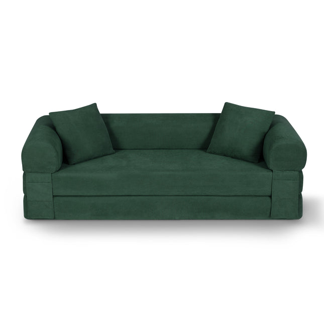 Convertible Sofa Bed Couch,80 Inch Boneless Couches for Living Room,Folding Sleeper Sofa Bed Queen with Storage,Corduroy Flod Out Couch Compressed Couch in a Box