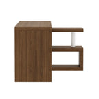 Modern 47'L Swivel Top Desk-Walnut - Eloy Royal