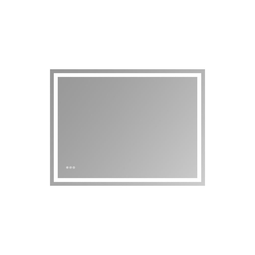 48'x36'LED Bathroom Mirror,Front-Lit and Back-Lit, Stepless Dimmable, 3 Colors CRI90+, Brightness Memory, Shatter-Proof,Anti-fog LED Vanity Mirror, IP44 Waterproof