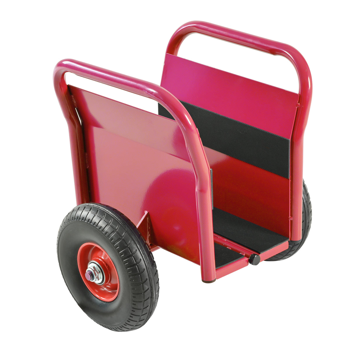 Super Weight 1000 LBS Heavy Duty Panel Dolly, Slab Dolly, Two Nice Handles, 10' Solid Rubber Tires, All-Terrain Movement for Heavy Drywall Sheet & Door Material (Red)