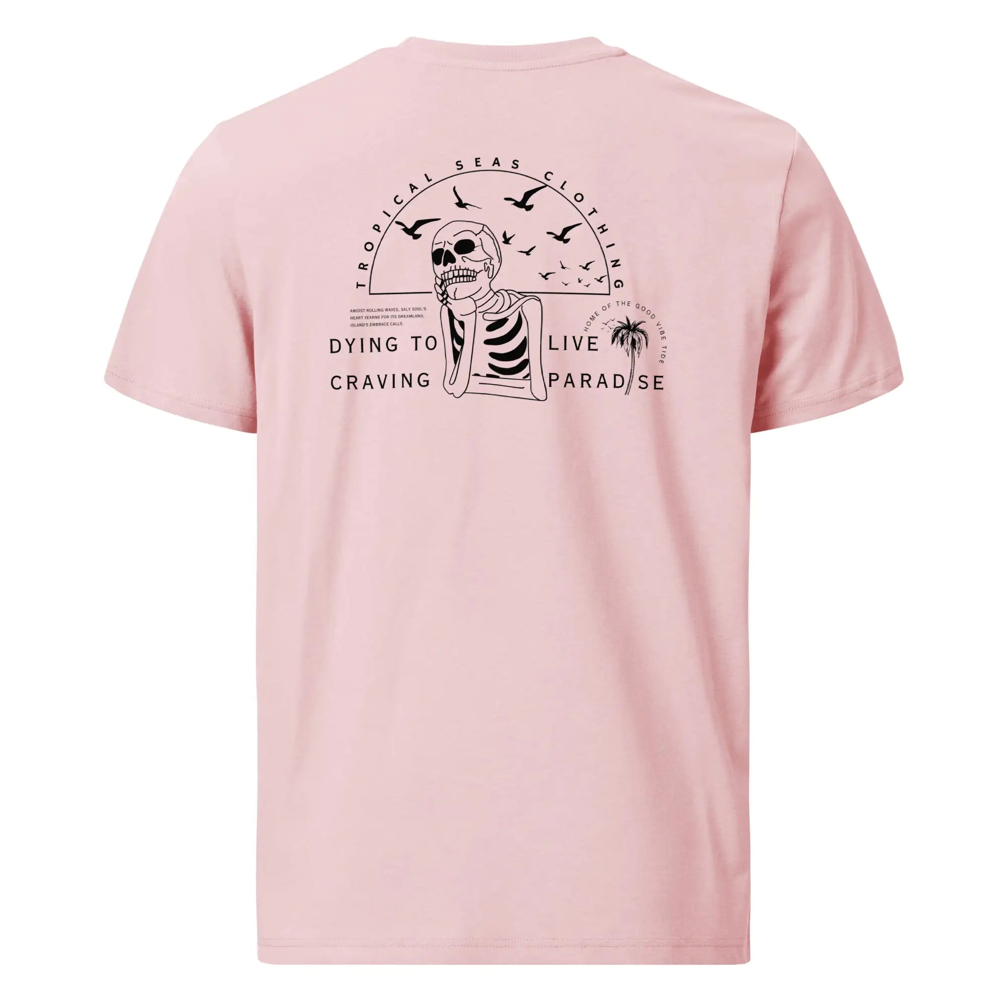 Craving Paradise Skeleton Organic Cotton t-shirt Cotton Pink L