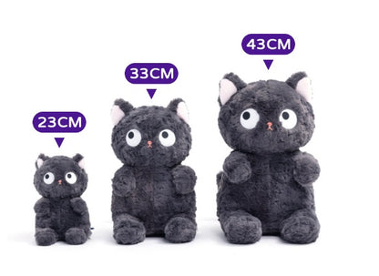 Cute Black Cat Sitting Posture Squatting Posture Pure Plush Toy