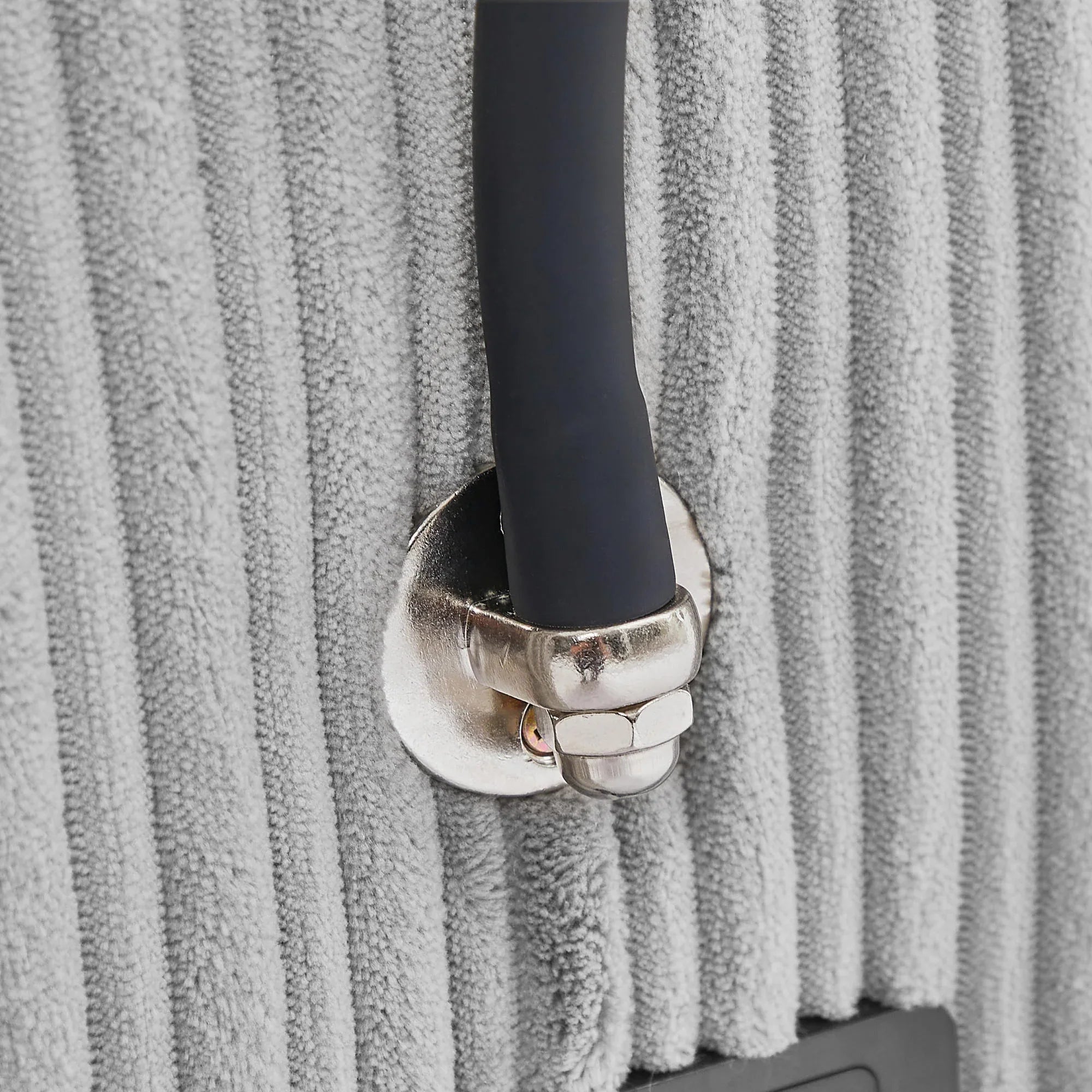 Modern Style Single Sofa Couch with Storage, USB Ports, Cup Holders, and Phone Holder, Grey Corduroy, 41.7' - Eloy Royal