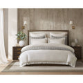 3 Pieces Full/Queen Duvet Cover Set,White+Gray