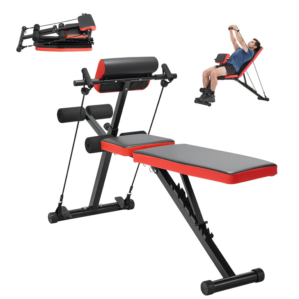 Roman Chair Back Extension Hyperextension Bench Adjustable Foldable Home Gym