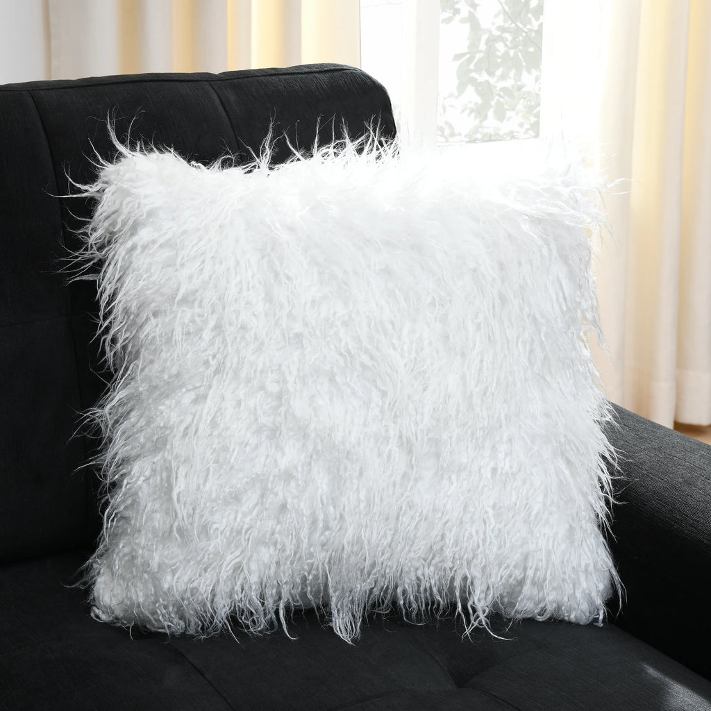 Sectional 3-Seaters Sofa with Reversible Chaise, Storage Ottoman and Cup Holders, Metal Legs and Copper Nails,Two White Villose Pillows ,Black(107.5' x 80.5' x36') - Eloy Royal