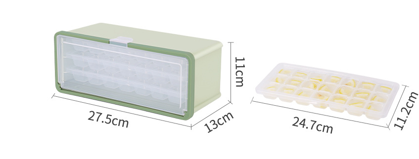 Drawer Type Plastic Ice Cube Mold Maker With Lid And Bin For Beer Cooling Ice Cube Tray - Eloy Royal