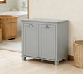 Bathroom Storage Cabinet,Dual Tilt out Laundry Hamper Cabinet,Bathroom Floor Cabinet