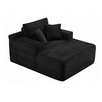 47'Extra-Large Corduroy Recliner Sofa, Upholstered Sofa Bed Indoor for Living Room