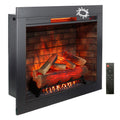 33 inch Infrared Electric Fireplace with Removable Trim kit Insert, Touch Panel Home Decor Heater, Smokeless Firebox With Fire Crackling Sound