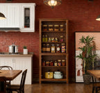 Freestanding Storage Cabinet,Kitchen Pantry,with Adjustable Shelves for Home