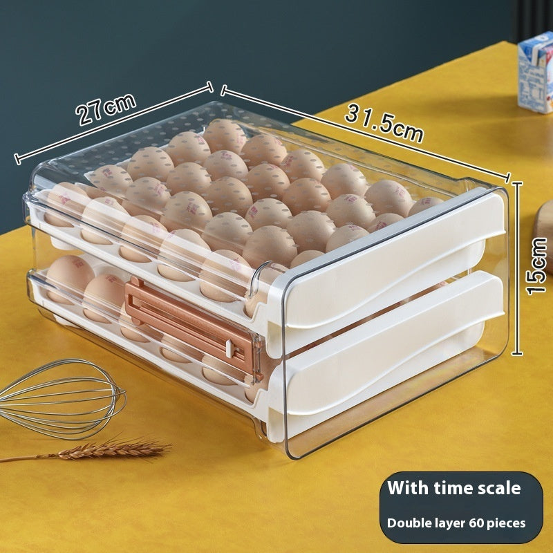 With Scale Egg Storage Box Kitchen Refrigerator Drawer Storage Box - Eloy Royal