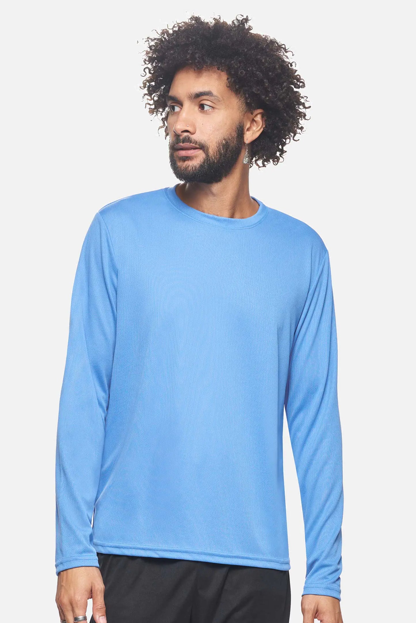 Men's Oxymesh™ Crewneck Long Sleeve Tech Tee CAROLINA BLUE M