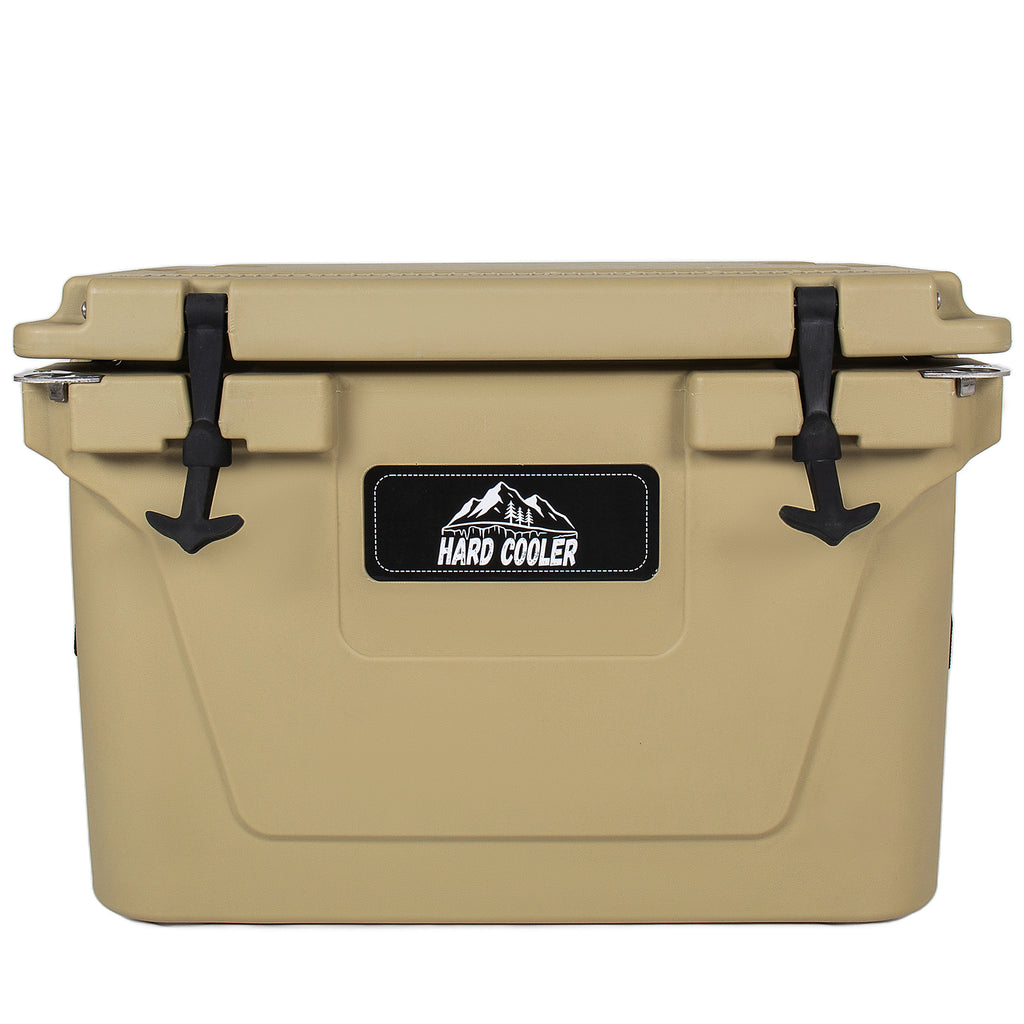 50 Quart Khaki Cooler, Ultra-Light Insulated Ice Chest – Heavy-Duty Hard Shell Cooler with 6-Day Ice Retention for Camping, Tailgating, Job Site & Outdoor Adventures