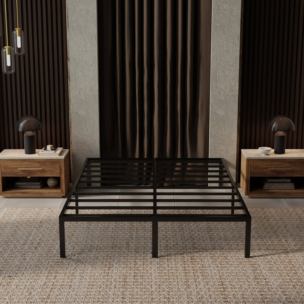 Modern Black King Platform Foundation
